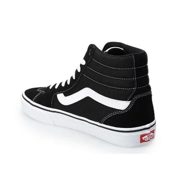 VANS FILMORE Hi Mens Black & White Athletic Skate Shoes VN0ASHZLIJU SZ US 7 NIB - Picture 3 of 9